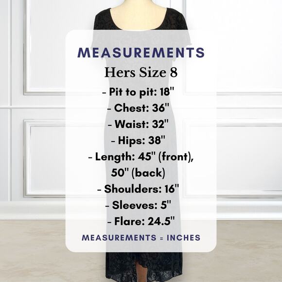 90s AGB Glitter Lace Dress NWT Black w/ Red Lining Women’s 8 Formal Hi-Lo - Picture 9 of 11